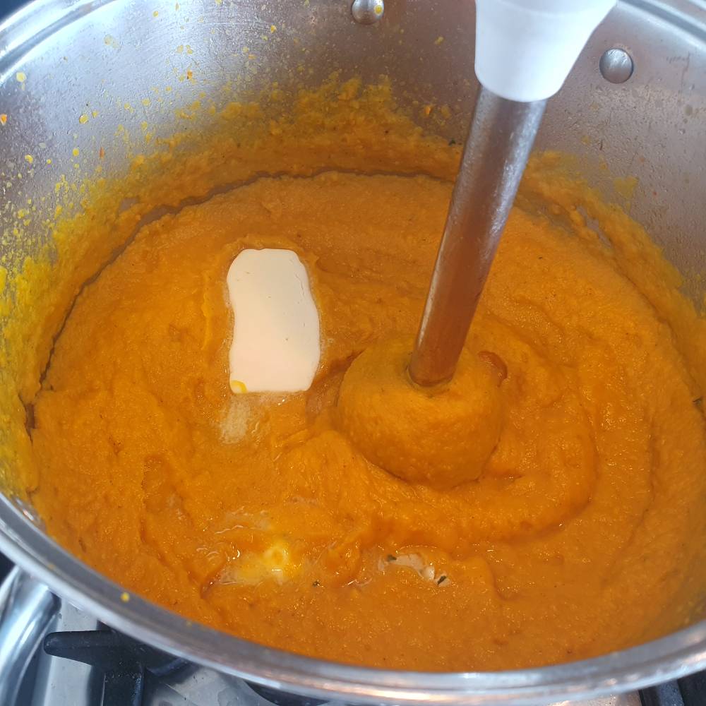 Hokkaido pyré recept mixovanie