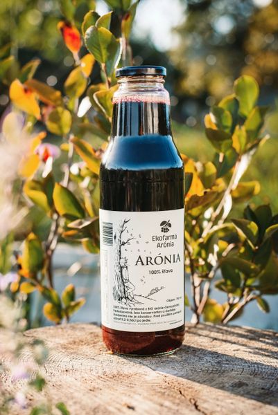 100% šťava z BIO arónie 750ml