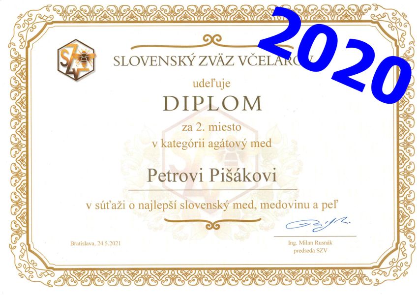 Agátový včelí med priamo od registrovaného včelára - EXTRA SVETLÝ