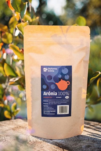 Čaj z BIO arónie čiernoplodej 150g
